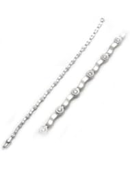 0.80 Carat Diamond Bracelet in 14K White Gold