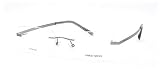 AUTHENTIC GIORGIO ARMANI 417 0PNS MATTE SILVER TITANIUM RIMLESS EYEGLASSES by 