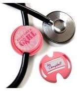 BooJee - Stethoscope ID Tag with Design - - Fight Like a Girl