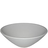 洗面ボウル 信楽焼 (和風 陶器製) 白ホタル そり型 (手洗い鉢/洗面鉢/洗面ボール) 中サイズ30cm