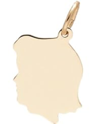 Rembrandt Charms Girl Charm, 10K Yellow Gold