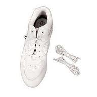 Shoe Laces Elastic White 30