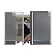 Premium Workstation Privacy Screen, 38w x 65h, Translucent Clear