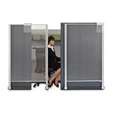 Premium Workstation Privacy Screen, 38w x 65h, Translucent Clear