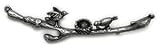 Blue Moon Lost & Found Pendants-Branch With Bird & Nest-1PK/Oxidized Silver