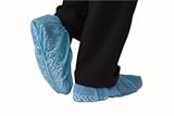 Medical Booties Shoe Covers Non Slip Package of 50 Pair - 100 Covers - Blue Medical Booties Shoe Covers Non Slip Package of 50 Pair - 100 Covers - Blue