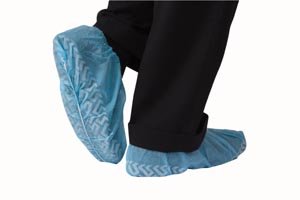 Medical Booties Shoe Covers Non Slip Package of 50 Pair - 100 Covers - Blue