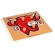 Janod - J09404 - Puzzle Enfant - Tenons - Vache Qui Rit