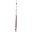 Eggshell Pool Cue with Brown, Pink, and Green Vines Weight: 20 oz.