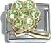 Jewelry : Clearly Charming August Peridot Large Daisy Birthstone Italian Charm