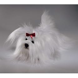 MALTESE YOMIKO PLUSH DOG 15" L