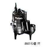 Flotec Submersible Sewage Ejector Pump - 7000 GPH, 1/2 HP, 2in., Model# FPSE3601A04
