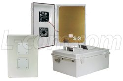 14x10x6 Inch 120 VAC ABS Weatherproof Enclosure with Cooling Fan