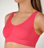 Rhonda Shear Ahh Seamless Leisure Bra (9588) L/Hot Pink