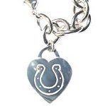 Indianapolis Colts Heart Tag Bracelet NFL Football Fan Shop Sports Team Merchandise