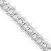 Sterling Silver 8inch Polished Charm Bracelet - 8 inch
