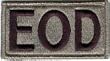 EOD ACU Patch with Velcro (R) or equivalent hook fastener