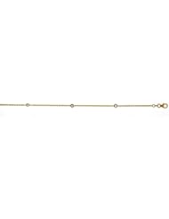 18K Yellow Gold Diamond By The Inch Bracelet 9.5 Inch