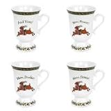 Portmeirion A Christmas Story Pedestal Mugs Series One, Set of 4