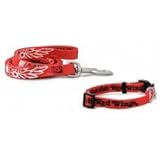 Detroit Red Wings Pet Accessories Set - Medium (6' Leash, Collar, and ID Tag)