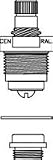 Tools & Hardware : Central Brass K-453-C O-Ring Stem Repair Kit, Chrome
