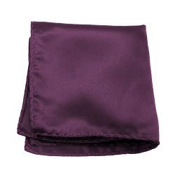 Solid Color Pocket Square by Jacob Alexander - Eggplant Purple