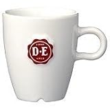 Produkt-Bild: Douwe Egberts (D.E.) Senseo Porzellan Tasse 150 ml beige mit rotem Logo