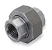 Industrial Grade 1MND2 Union, 1 In, Threaded, Black Steel