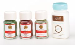 Martha Stewart Crafts - Holiday - Glitter Assortment - 3 Piece Set with Glue - Gingerbread Frost