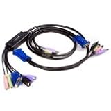 Startech 2 Port USB VGA Cable KVM Switch with Audio
