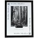 DAX MANUFACTURING INC. Black Wood Poster Frame with Plexiglas Window, Wide Profile, 18 x 24