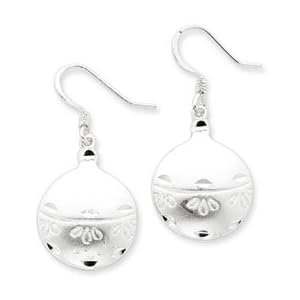 Sterling Silver Christmas Ornament Earrings