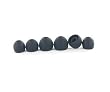 1 Set, 3 sizes - S/M/L Black + Earphones Plus Brand Replacement Ear Cushions, Earbuds for Sound Isolating Earphones. PLUS Free Sample Pair of Earphones Plus Brand Memory Foam Ear Cushions.