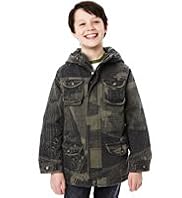 Limited Pure Cotton Abstract Print Parka with Stormwear™