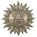 Sunface Door Knocker Nickel Silver