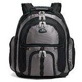 (Price/EA)Backpack, Sport, Padded, 17-1/2x6x14-1/2, Black/Gray