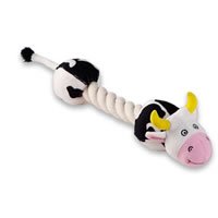 Cow Rope Dog Toy By Barkolomews