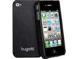 Bugatti 07729 Clip-On Cover f&uuml;r iPhone 4 schwarz