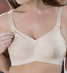 Elila Cotton Wire Free Nursing Bra (1613) 44F/Nude