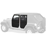 Bestop 51798-35 Black Diamond Front 2-piece Door Set for JK Wrangler including Unlimited