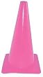 Set of 6 9" Poly Cone - Pink
