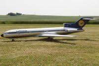 Mini Boeing 727-200, United Airlines Aircraft Model Mahogany Display Model / Toy. Includes desk stand.