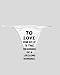 White Thong with To love oneself is the beginning of a lifelong romance.