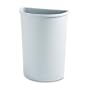 Rubbermaid Commercial Untouchable Waste Container, Half-Round, Plastic, 21 Gallons, Gray (352000GY)