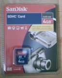 Sandisk 4gb SDHC card