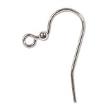 SilverPlatedFishHookEarWireWithBall(24)