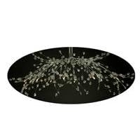 Meyda Tiffany 38113 37.5 Inch W Satellite Crystal Semi Flush Pendant Light