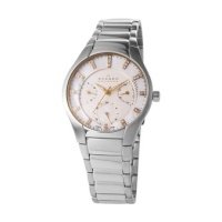 Skagen Women's Stainless Steel 3 Dials Multi Function Crystal Index Watch #750SGX