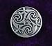 Mystical Spiral Pewter Buttons-Card of 4 - 5/8