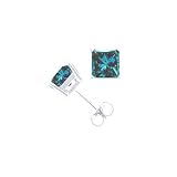 1/2 Carat tw Color Treated Blue Diamond Stud Earrings